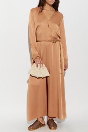 Forte_Forte Forte_forte Dress With Belt, Womens, Orange