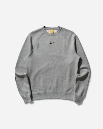 Nike Men s NOCTA Fleece Crewneck Sweatshirt Dark Grey Heather