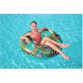 Trade Shop Trade Shop - Gonfiabile Salvagente Fantasia Floreale 114 Cm Con Maniglie Piscina Estate 36302