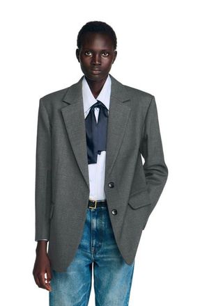 Sandro Suit jacket in Light Grey at Nordstrom, Size 42 Eu