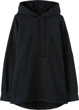Jil Sander logo-embroidered cotton hoodie - men - Cotton - L - Black