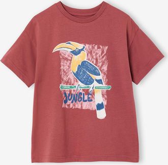Vertbaudet T-Shirt mit Dschungelprint und Recycling-Baumwolle Jungen terrakotta