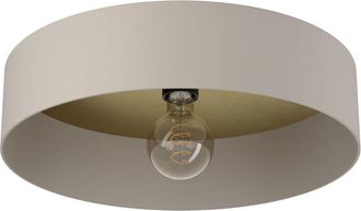 Eglo Plafoniera Minimal Duaia Acciaio Tortora 1 Luce E27