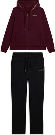 Freddy Tuta con cappuccio decorato da logo dorato a contrasto