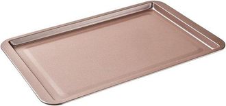 OEM Bandeja Para Hornear Con Borde - Tapa Plateada - Acero Revestido - 38 X 25 Cm - Oro Rosa