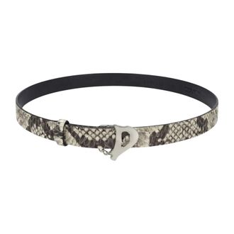 Dondup Cintura - Dames - Accessoires - Grijs - Maat: 80 CM Leer
