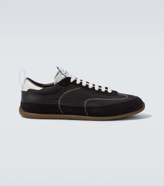 Alexander McQueen EC1 suede-trimmed sneakers
