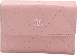 Chanel Pre-owned Wallets, female, Pink, Size: ONE SIZE Pre-owned Leather Wallet