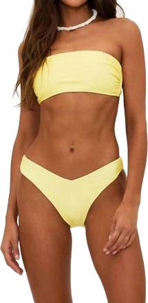 Beach Riot Kelsey Bikini Tube Top In Yellow