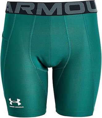 Under Armour Heatgear Armour Shorts Mens Casual Pants Rack Green/White : 2XL, Mesh/Elastane