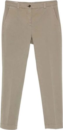 Incotex Dames, Broeken, Beige, Maat: 2XL
