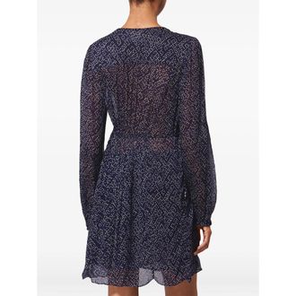 Isabel Marant Polka Dot Viscose Dress - Navy