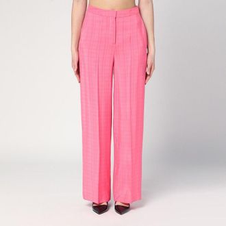 Semicouture Womens Pink Viscose Marlee Trousers - Light Pink - Size EU 40 (Womens)