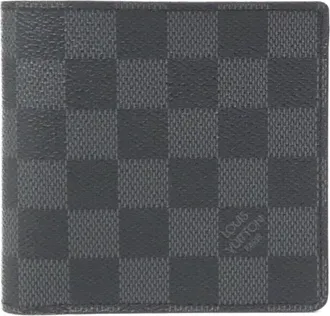 Louis Vuitton Dark Gray Graphite Coated Canvas Wallet (Bi-Fold) (Pre-Owned)