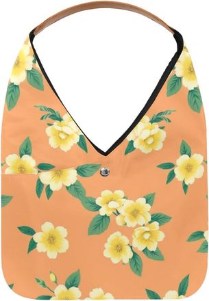 Generic Colorful Flowers Reusable Lightweight Grocery Bags - Foldable Into Compact Pouch, Washable & Sturdy, Multipurpose for Shopping and Travel