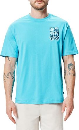 Psycho Bunny Isaac Relaxed Fit Graphic T-Shirt in Maui Blue at Nordstrom, Size 4
