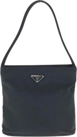 Prada Pre-owned Shoulder Bags, female, Black, Size: ONE SIZE Pre-owned Tessuto Nylon 2way Bag