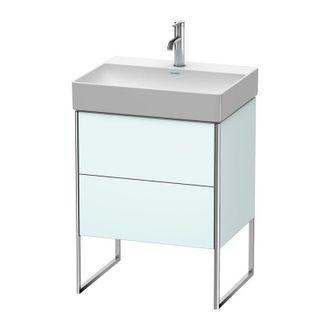 Duravit Duravit Xsquare Mueble De Pie 58,4 X 46,0 Cm,2 Cajones, Para Lavabo Durasquare 235360, Color (frente/cuerpo): Azul Claro Mate - Xs444200909