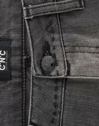 Costume National Womens Gray Straight Leg Jeans Cotton Clothing