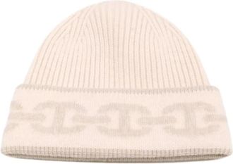 Herm&egrave;s Pre-owned Cashmere Knit Hat - Dames - Vintage Accessoires - Beige - ONE Size - Kasjmier - Vintage