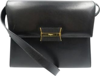 Ferragamo Pre-owned Cross Body Bags, female, Black, Size: ONE SIZE Pre-owned Crossbody Bag