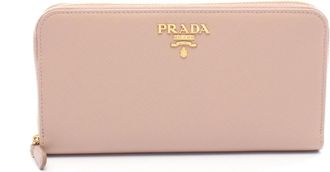 Prada Pink Saffiano Long Wallet (Bi-Fold) (Pre-Owned)
