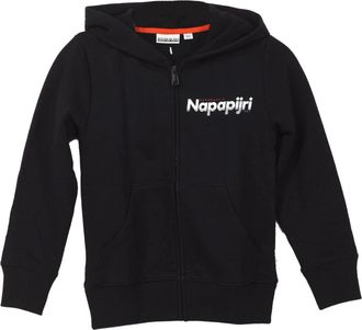 Napapijri Hooded Sweatshirt with Zipper Closure