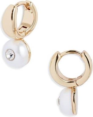 Nordstrom Crystal Drop Earrings in White- Gold at Nordstrom Rack