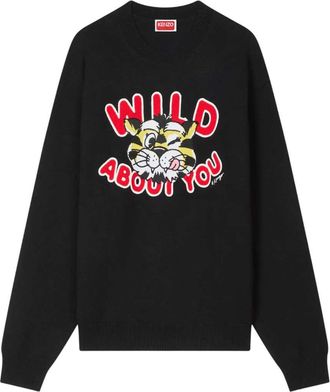 Kenzo Kenzo Wild Tiger Pullover aus Wolle und Baumwolle