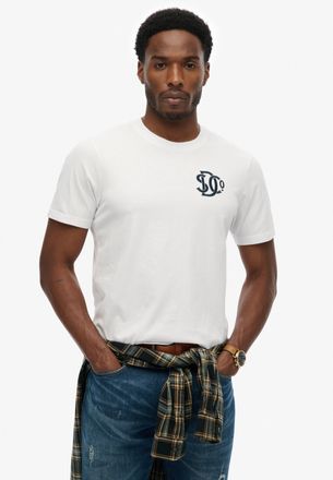 Superdry Rundhalsshirt SUPERDRY Sd&co Neon Relaxed Tee, Herren, Gr. XXL, optic, Single Jersey, Obermaterial: 100% Baumwolle, bedruckt, regular fit normal, Rund