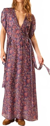 Natalie Martin Monica Midi Dress In Artichoke Mariner