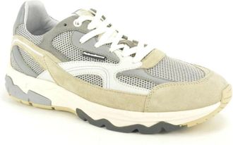 Floris Van Bommel Runner N.+ mesch - Heren - Sneakers - Beige - 41 1/2 EU - Schoenen