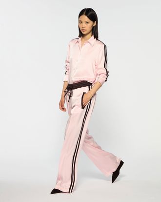 Serena Bute Satin Relaxed Jogger - Pale Pink