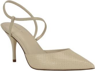 Calvin Klein Cordera Pump in Ivory Snake at Nordstrom, Size 7.5