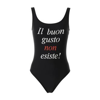 Moschino One-piece, female, Black, Size: S Costume Intero Il Buon Gusto Non Esiste
