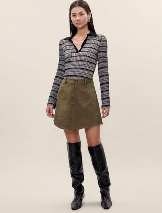 Rebecca Taylor Carmen Garment Dyed Skirt