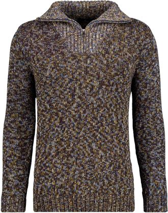 Ragman Troyer RAGMAN, Herren, Gr. 52, bunt, 975, 100% Baumwolle, hoch geschlossener Ausschnitt, Pullover Troyer