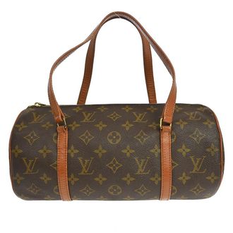 Louis Vuitton Papillon Handbag Monogram Canvas Brown Canvas Handbag (Pre-Owned)