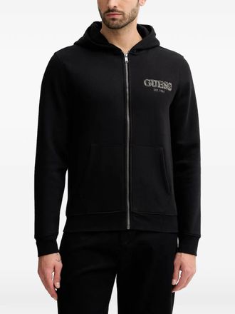 Guess Co Felpa con zip - Nero