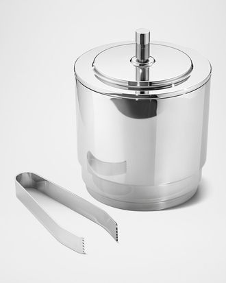 Georg Jensen Manhattan Ice Bucket w/ Tongs
