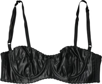 Dolce & Gabbana Semi-Pad Underwire Balconette BH - Dames - BHs - Zwart - M - Polyester - Ondergoed
