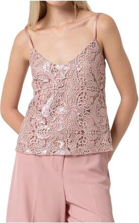 Fracomina Top - Dames - Tops zonder mouwen - Roze - S - Tops