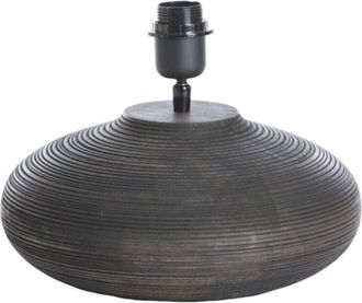 Light & Living Lámpara de mesa - Khomai - marrón - madera - - Light&living