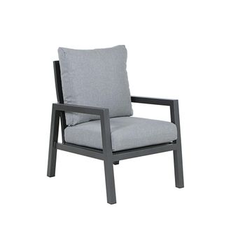 EDÈN JARDÍ Sillón para jardín con cojín antracita