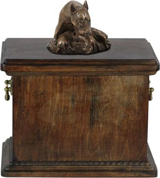 OEM Bull Terrier, Bull Terrier Iii - Urna Para Cenizas De Perro, Urna Con Estatuilla, Urna Elegante En Estilo Cl&aacute;sico De La Marca Art-dog