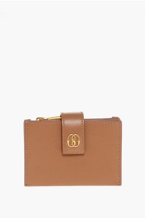 Bally Leather EMBLEM ACCORDION Wallet with Chain size Unica