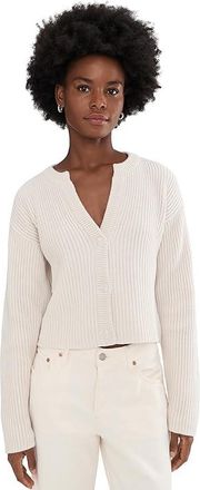 Splendid Alexandra Cardigan Womens Sweater Moonstone : XL (Womens 14-16), Acrylic/Cotton