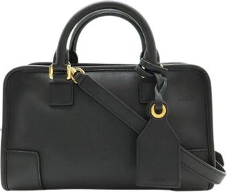 Loewe Pre-owned Amazona 23 Leren 2way Tas - Dames - Vintage Handtas - Zwart - ONE Size - Leer - Vintage