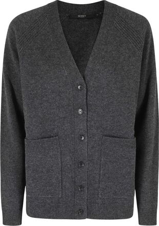 Seventy V-hals Vest - Dames - Vesten - Grijs - XS - Wol - Truien & Vesten