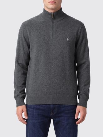 Polo Ralph Lauren Dolcevita in lana con mezza zip e logo Pony